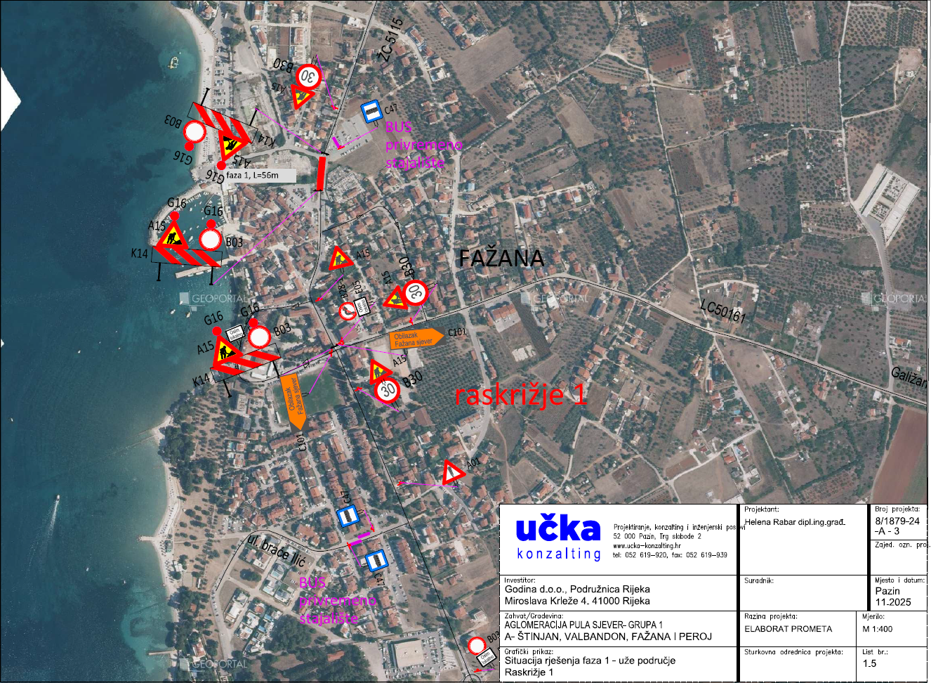 Privremena regulacija prometa povodom izgradnje odvodnje u Fažani